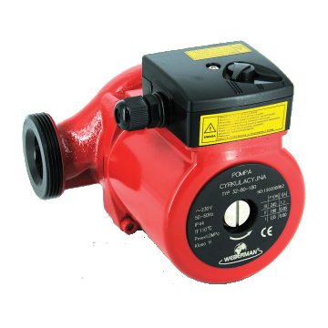 Pompa circulatie Ferro Weberman 0401W, 32/80/180, 3 trepte, IP44, 0,1 - 10,5 mc/h