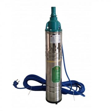 Pompa submersibila cu melc Alfa Premium, refulare 160m, debit 3.5m3 h, inox, 12m cablu, bobinaj cupru