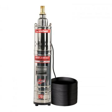 Pompa submersibila Elefant 4QGD1.2-50-0.37, Debit 25L min., Adancime 40m