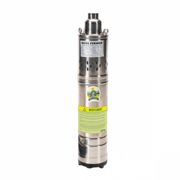 Pompa submersibila tip tun Micul Fermier GF-0705-S001-G02, 1.1KW, 3.6mc h, Inaltime 80m, Adancime 30m