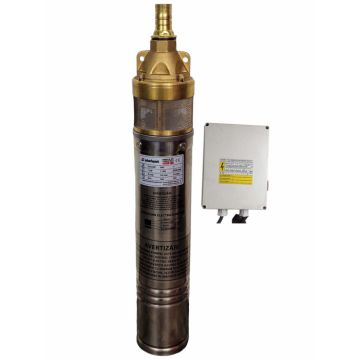 Pompa submersibila Elefant 4SKM150 cu panou de comanda, 1100W, 41L min., Bobinaj din Cupru