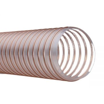 Furtun exhaustor, PU FLEXADUX, 0.7mm, 70mm, pentru granule, cereale, ingrasamant, granule, rumegus