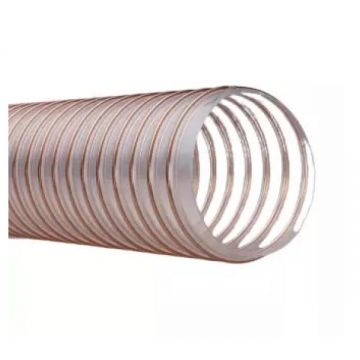 Furtun exhaustor, PU FLEXADUX, 1.0mm, 100mm, pentru granule, cereale, ingrasamant, granule, rumegus