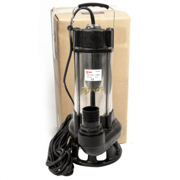 Pompa pentru apa murdara cu dublu tocator DDT PROFESSIONAL, 1500 W, inox, 10 mc h, 9 m refulare