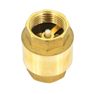 Supapa de sens cu arc 1,   (1 tol), alama, FI-FI